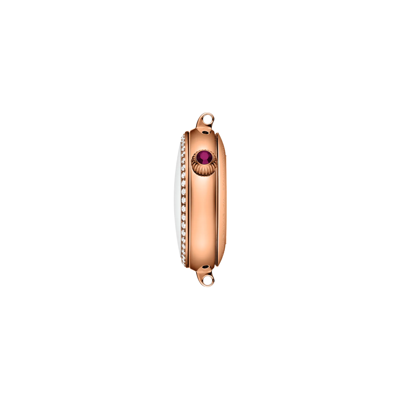 Profile view of the watch case Tissot D&eacute;sir 28mm