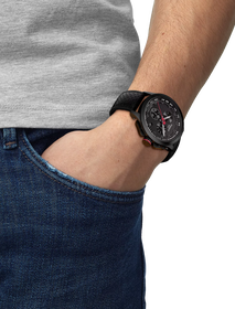 Simulation of the watch Tissot T-Race Cycling Giro d'Italia  2022 Special Edition on a wrist