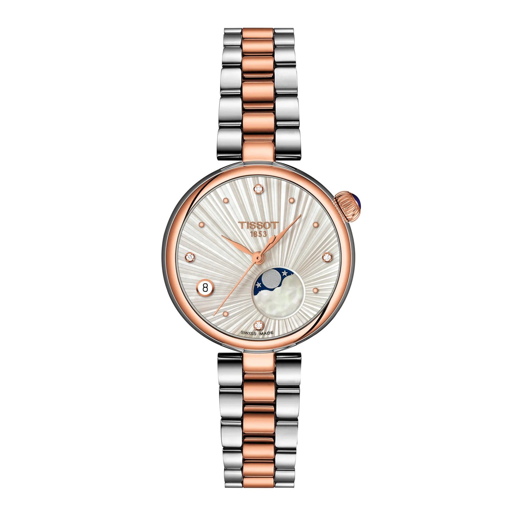 Front view of the watch Tissot Desir 29.6mm