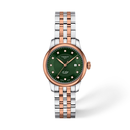 Front view of the watch Tissot Le Locle 29mm with shadow