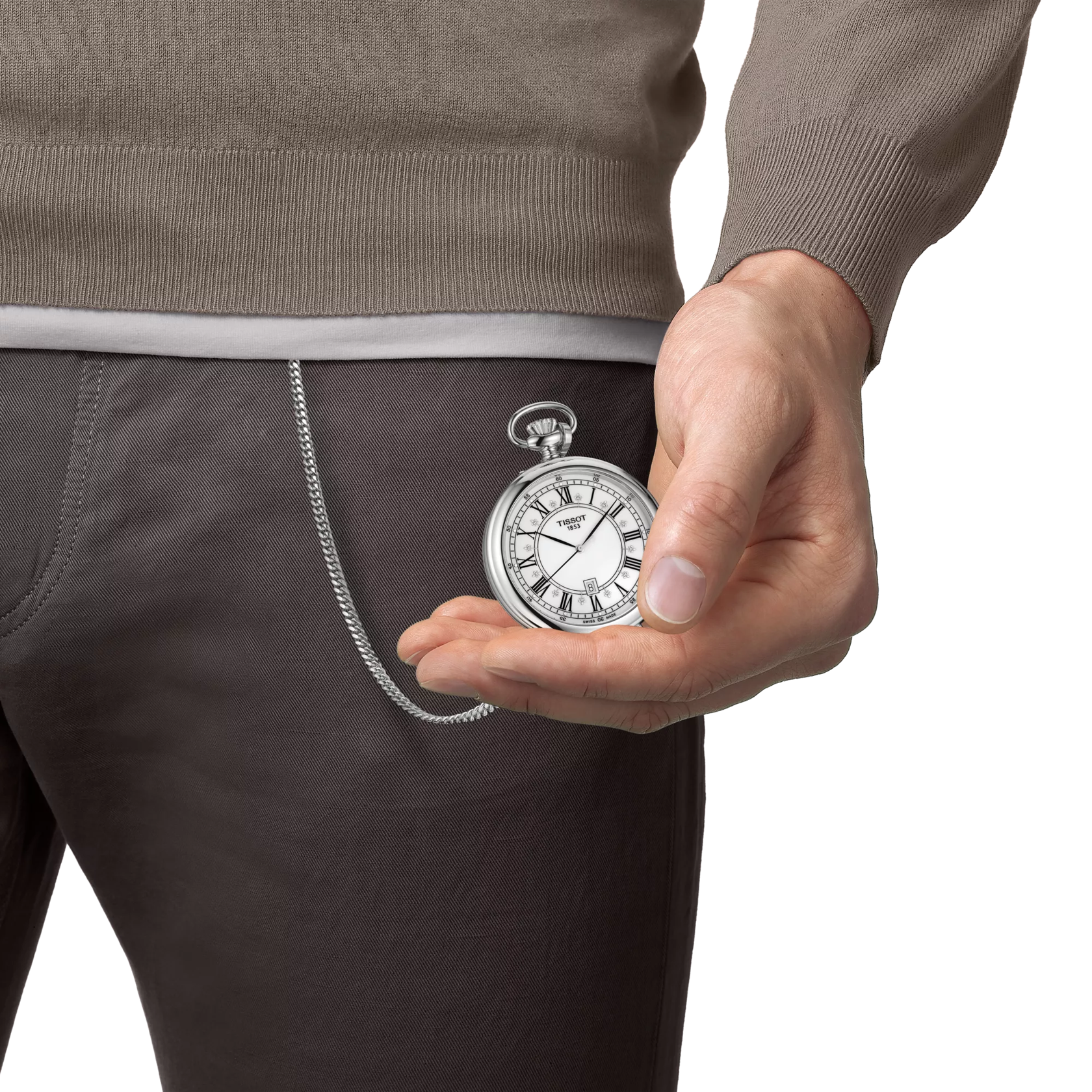 Simulation of the watch Tissot Stand Alone on a wrist