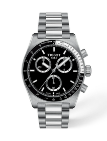 Front view of the watch Tissot PR516 40mm with shadow
