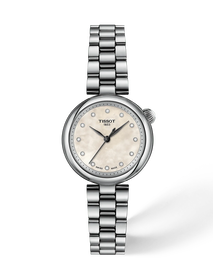 Vista frontal del reloj Tissot Desir 28mm con sombra