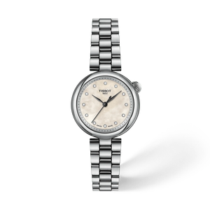 Front view of the watch Tissot Desir 28mm with shadow