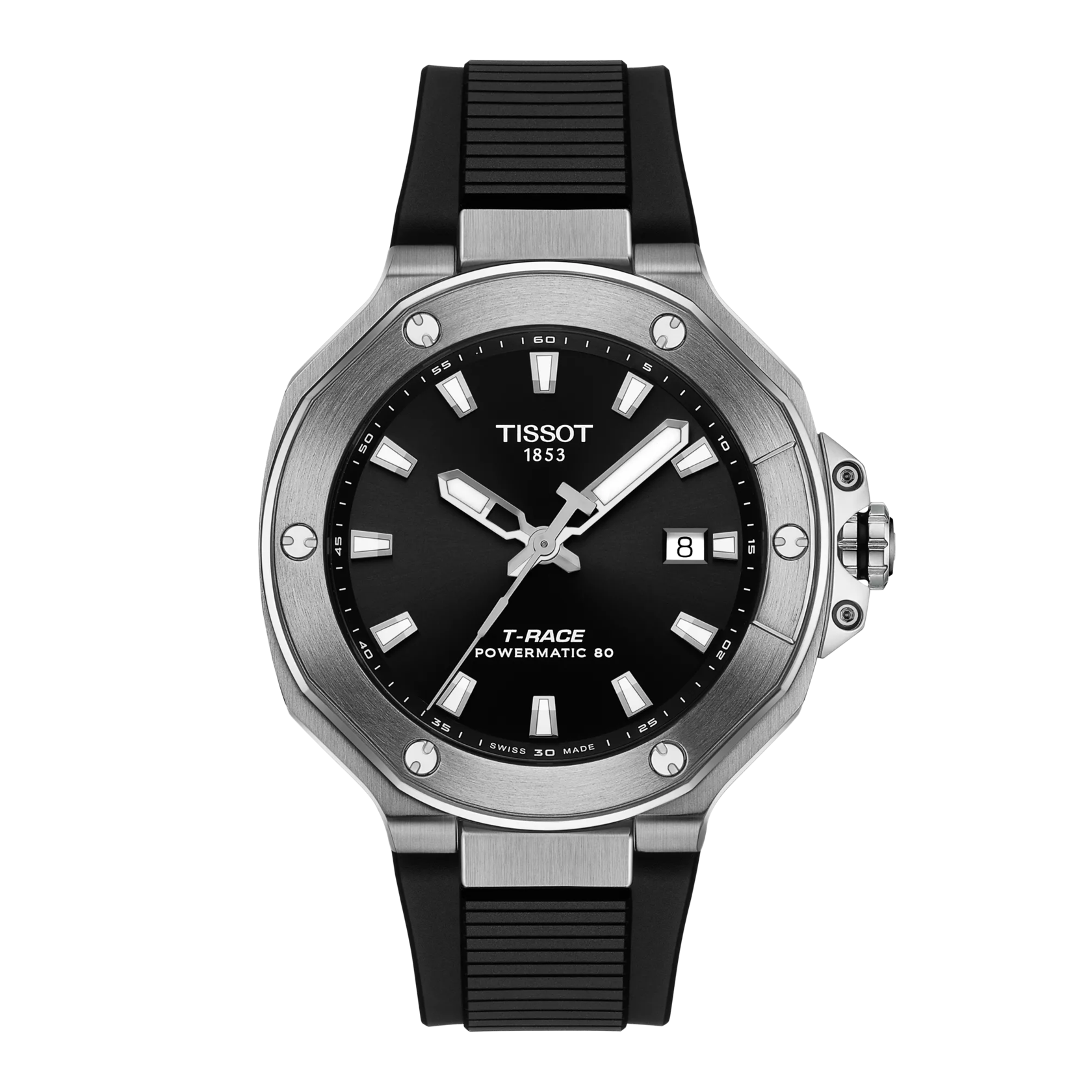 Front view of the watch Tissot T-Race 41mm