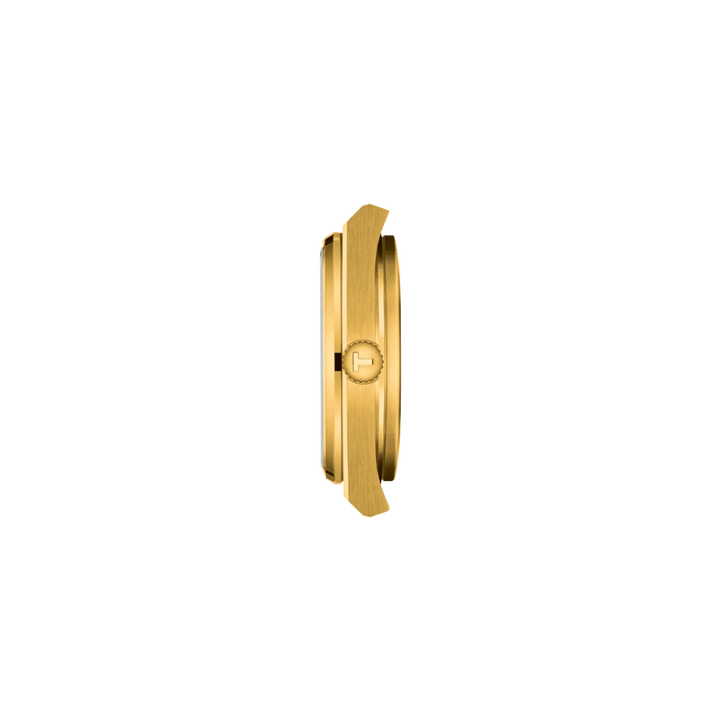 Profile view of the watch case Tissot PRX 35mm