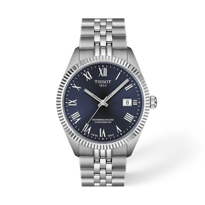 Front view of the watch Tissot Ballade 39mm with shadow