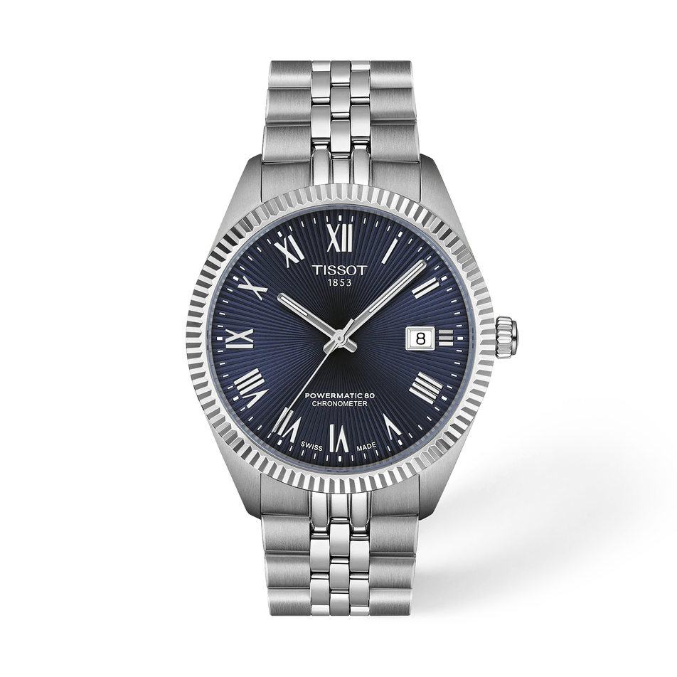 Vorderansicht der Uhr Tissot Ballade 39mm mit Schatten