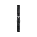Front view of Tissot Official Grey Leather Strap Lugs 16 mm