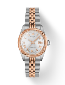 Front view of the watch Tissot Ballade 30mm with shadow