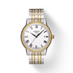 Front view of the watch Tissot Carson with shadow