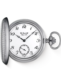 Front view of the watch Tissot Savonnette 49.4mm with shadow