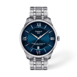 Front view of the watch Tissot Chemin Des Tourelles 42mm with shadow