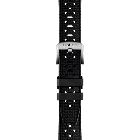 ซูมเข้า Tissot Official Black Rubber Strap 20mm