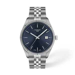 Vorderansicht der Uhr Tissot Ballade 40mm mit Schatten