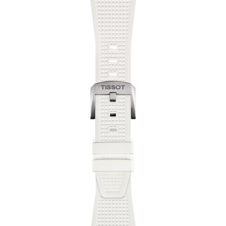Zoom on Tissot Official White PRX 40mm Rubber Strap