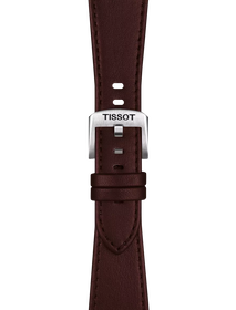 Zoom on Tissot Official Brown PRX 35mm Leather Strap