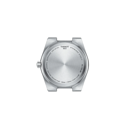 Back view of the watch case Tissot PRX 35mm