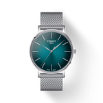Front view of the watch Tissot Everytime 40mm with shadow