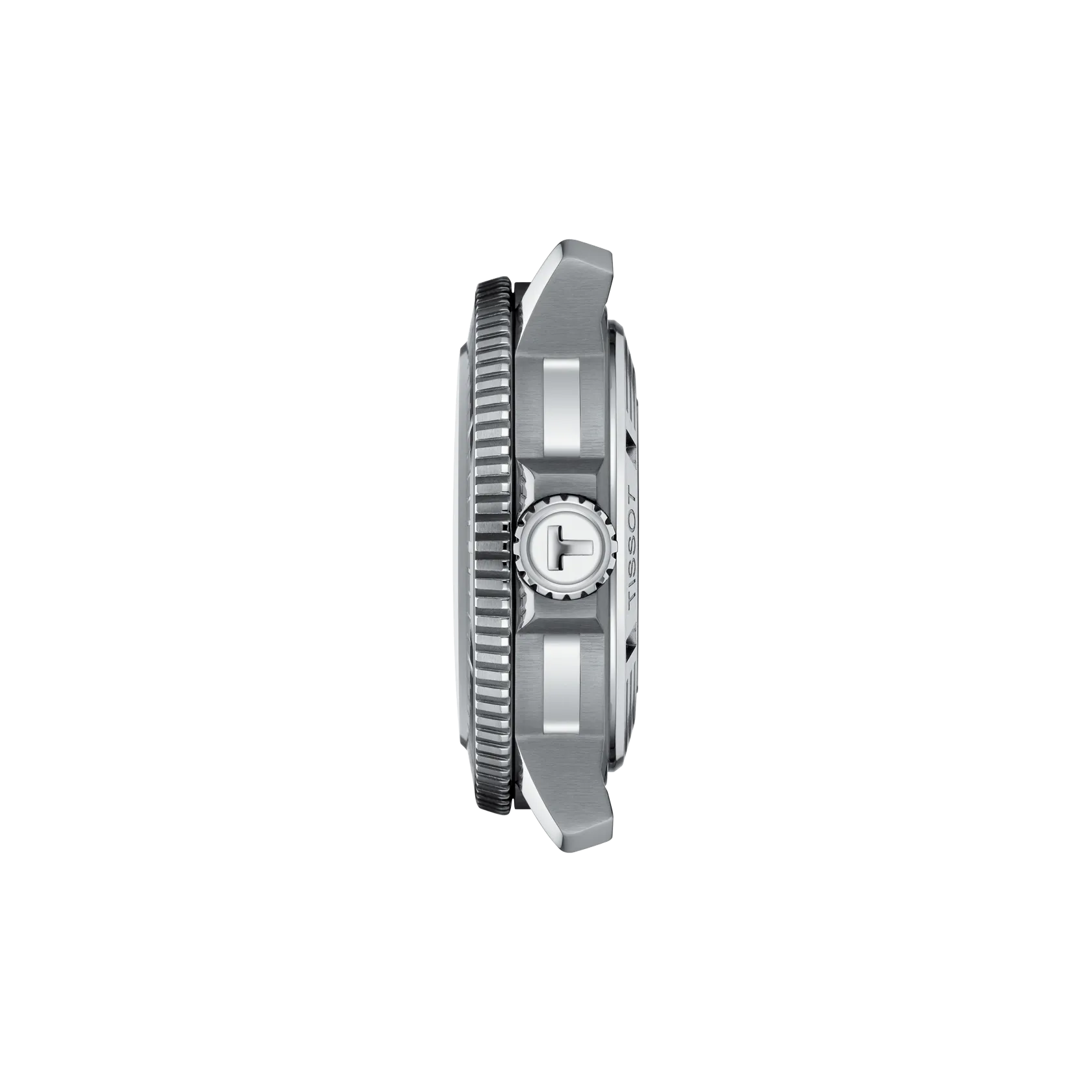 Profile view of the watch case 天梭海星系列2000 46mm