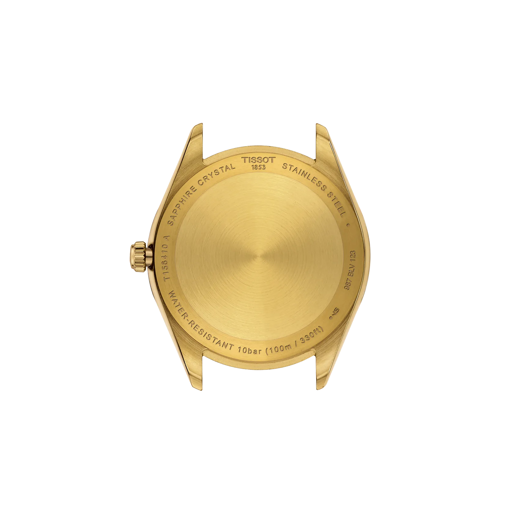 Back view of the watch case Tissot Ballade 40mm