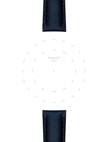 Focus on the lugs of 天梭純素皮革錶帶(深藍色)__適用錶耳18mm