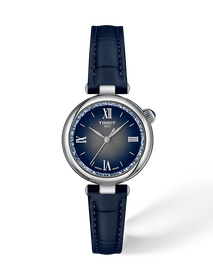 Front view of the watch Tissot Desir 28mm with shadow