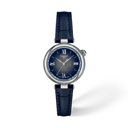 Front view of the watch Tissot Desir 28mm with shadow