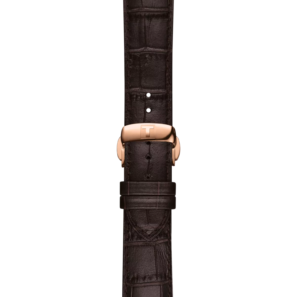 Strap zoom of the watch Tissot Chemin des Tourelles Powermatic 80 39 mm