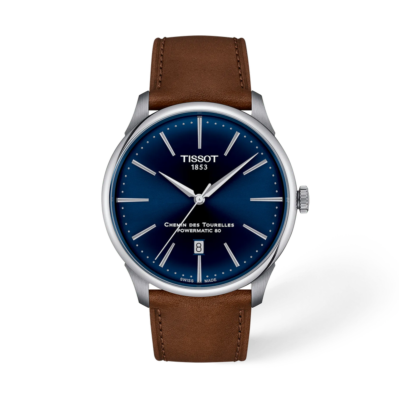 vista frontale dellorologio {0} con ombra