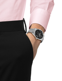 Simulation of the watch Tissot Visodate 39mm on a wrist