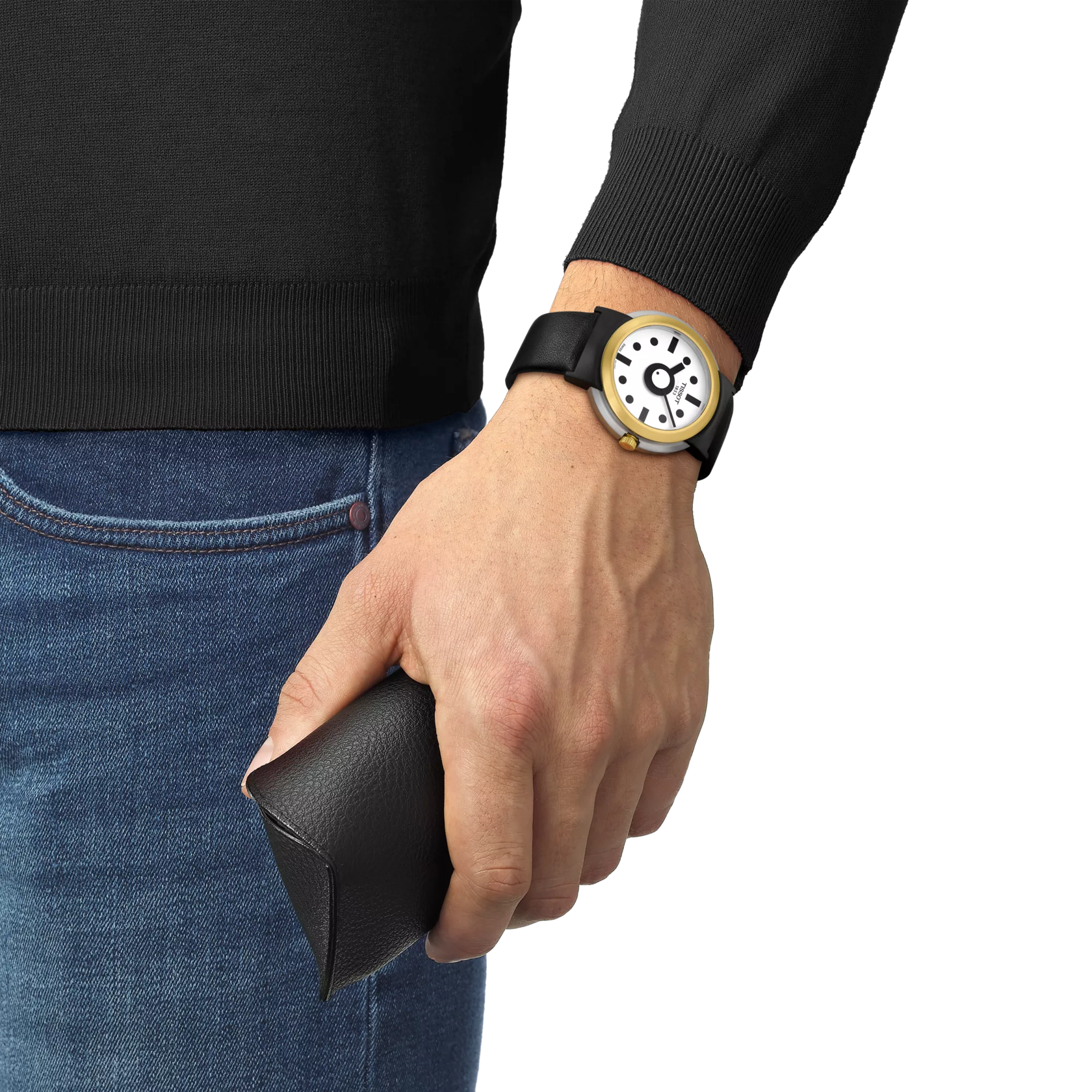 การจำลองนาฬิกา Tissot Heritage Memphis Gent บนข้อมือ