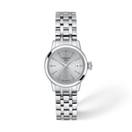 Vorderansicht der Uhr Tissot Classic Dream 28mm mit Schatten