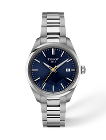 Front view of the watch Tissot PR 100 Jungfraubahn 34mm with shadow