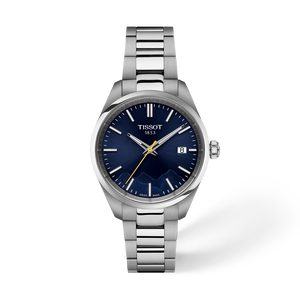 Front view of the watch Tissot PR 100 Jungfraubahn 34mm with shadow