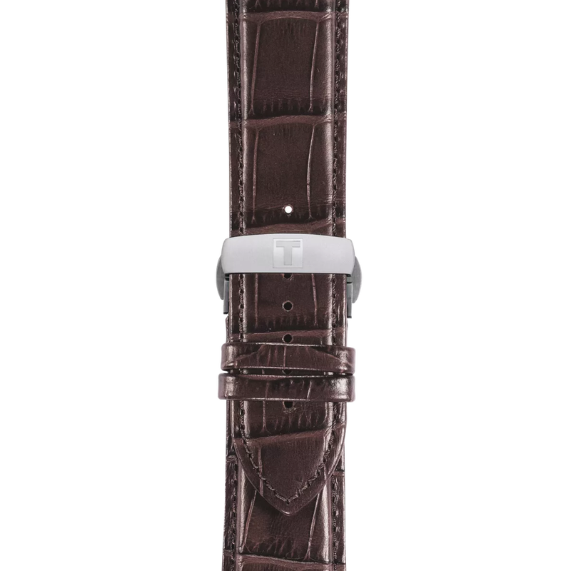 การซูมที่สายข้อมือของนาฬิกา Tissot Couturier Automatic Chronograph