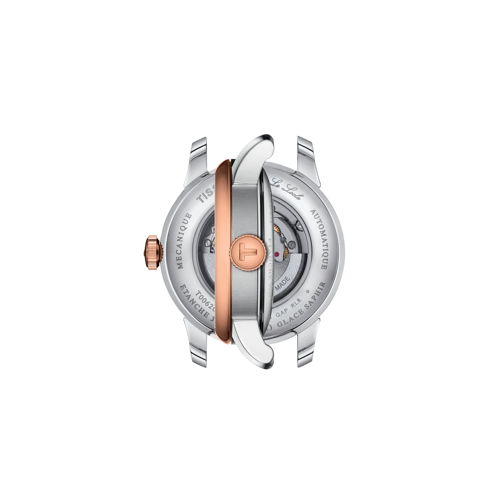 Profile view of the watch case Tissot Le Locle 29mm