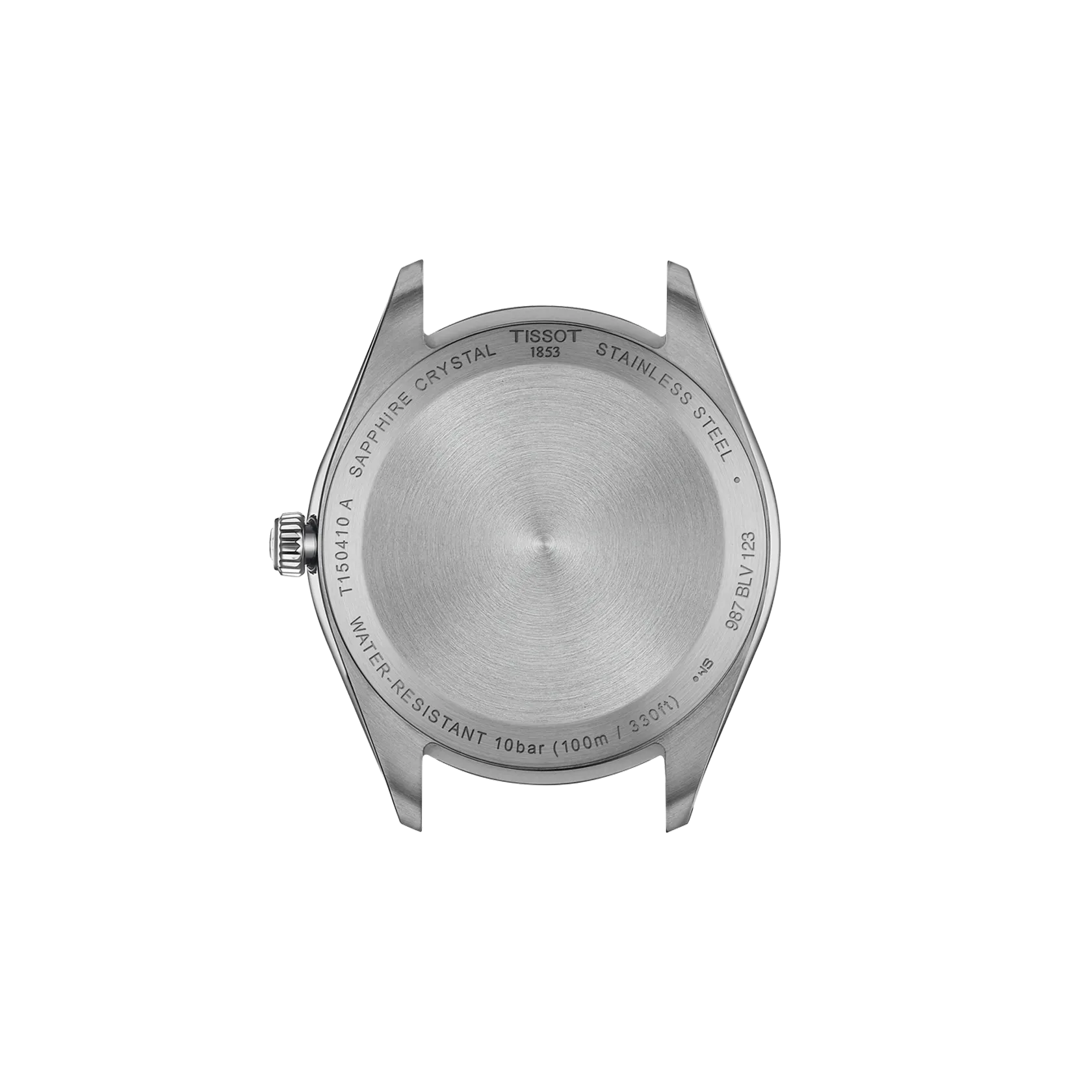 Back view of the watch case Tissot PR 100 40mm