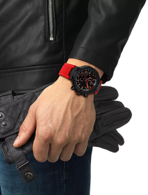 Simulation of the watch Tissot T-Race 45mm on a wrist