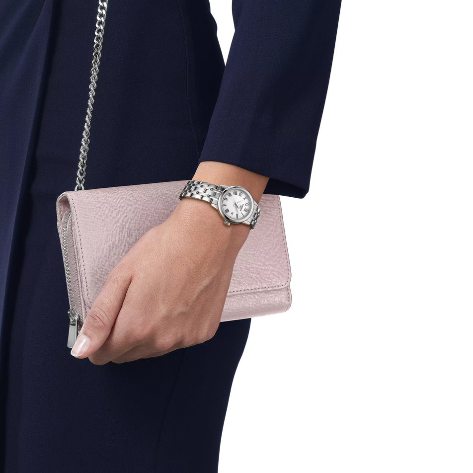 Simulation of the watch Tissot Classic Dream 28mm on a wrist
