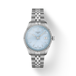 Front view of the watch Tissot Ballade 34mm with shadow