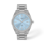 Front view of the watch Tissot PRC 100 Solar 39mm with shadow