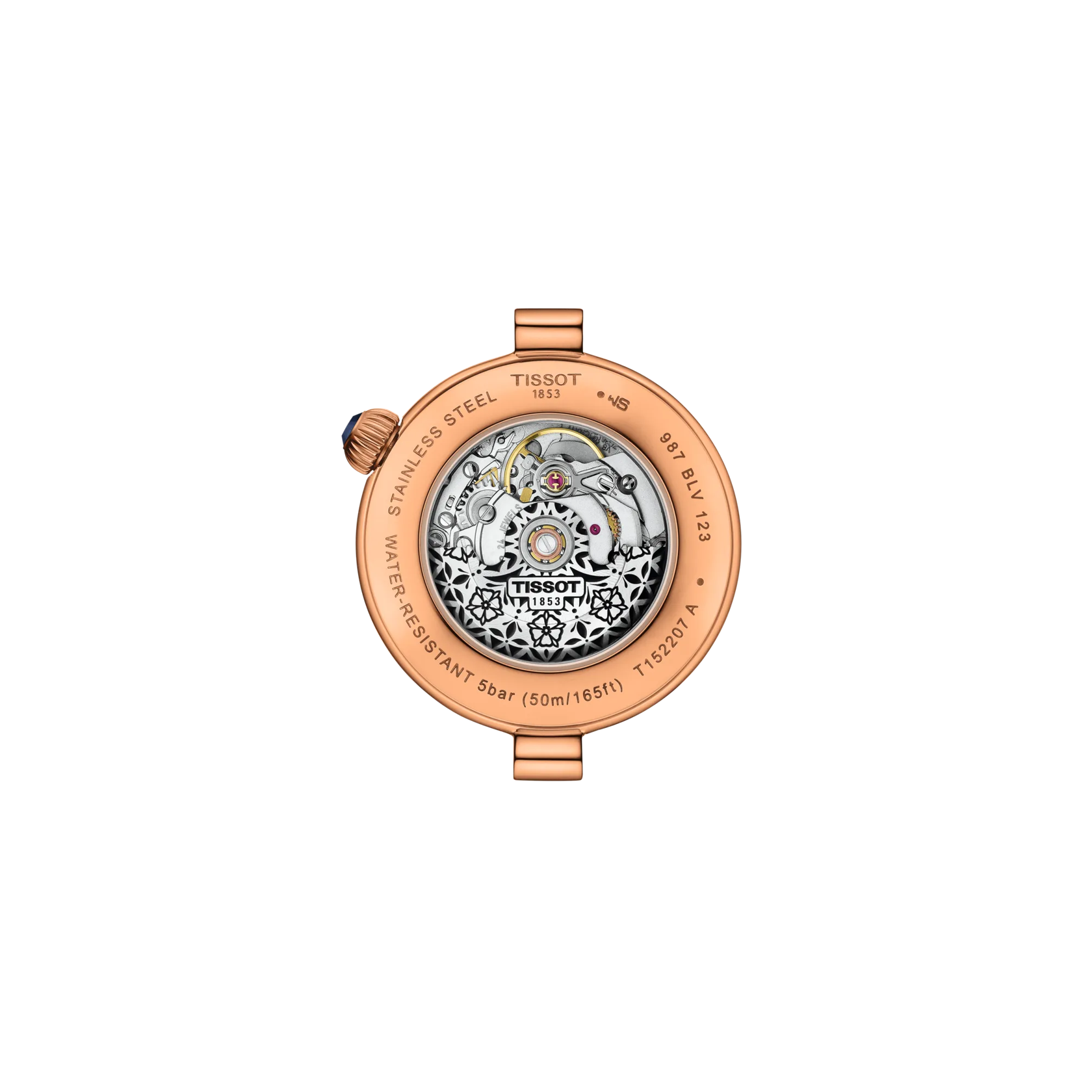 ウォッチケースのバックサイドTISSOT デジール 28mm