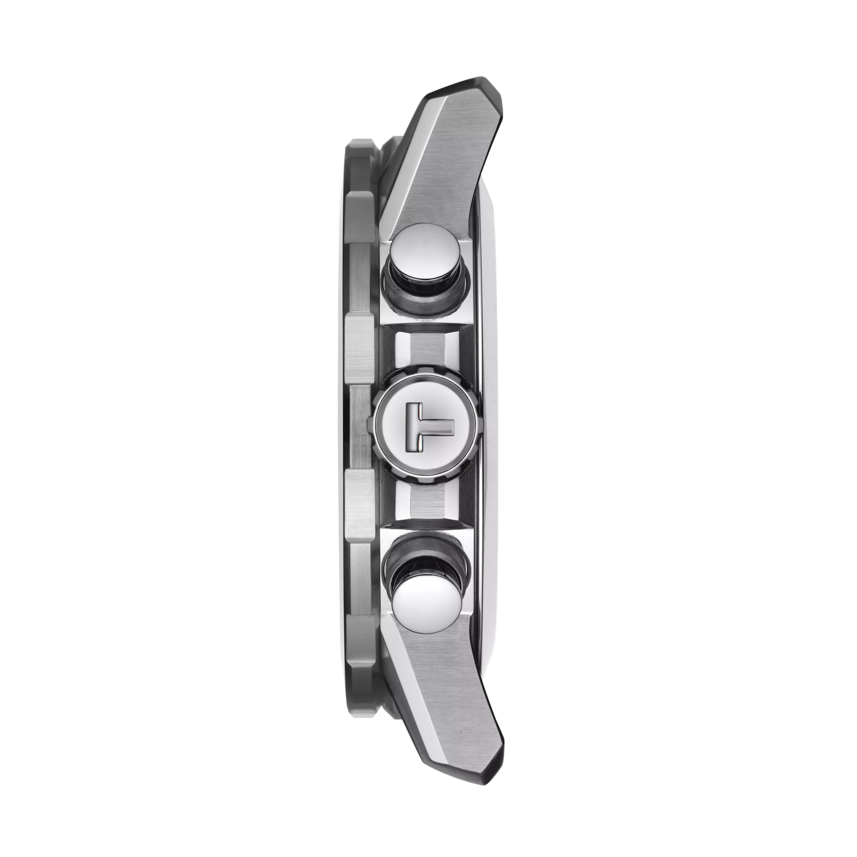 Profile view of the watch case Tissot Supersport Chrono Vuelta Special Edition