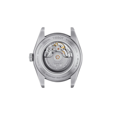 Back view of the watch case Tissot Gentleman 40mm