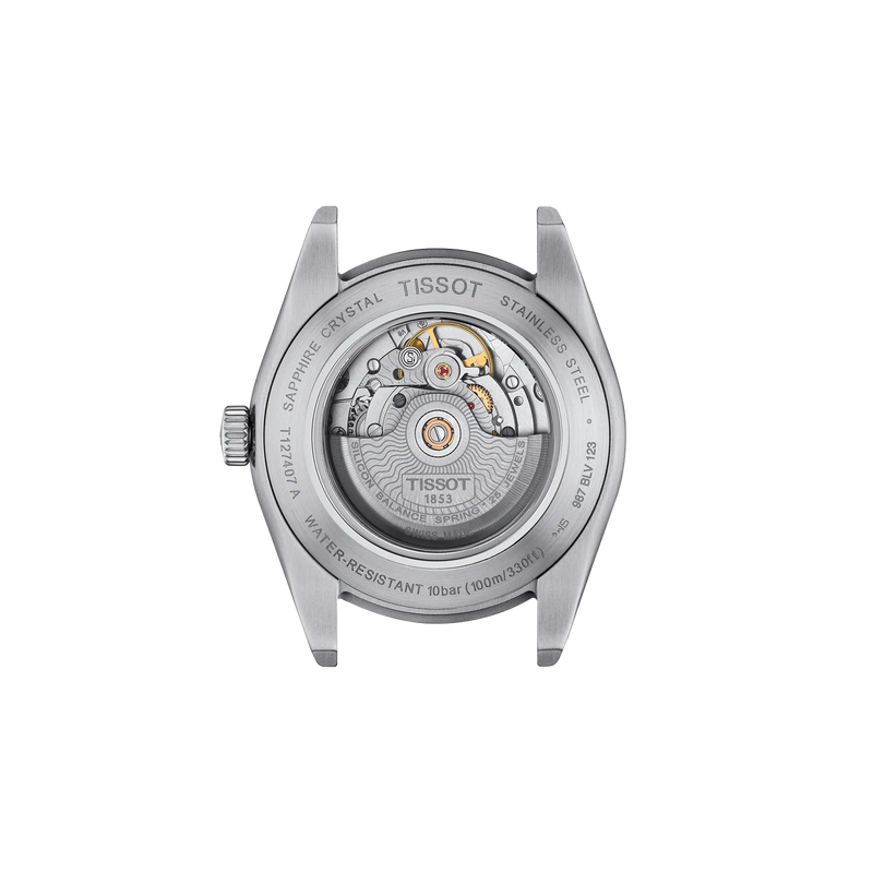 Back view of the watch case Tissot Gentleman 40mm