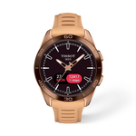 Front view of the watch Tissot T-Touch Connect Sport 43.75mm with shadow