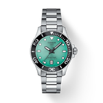 Front view of the watch Tissot Seastar 1000 36mm with shadow