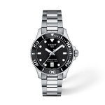 Front view of the watch Tissot Seastar 1000 36mm with shadow