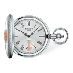 Vorderansicht der Uhr Tissot Double Savonnette 49.8mm mit Schatten